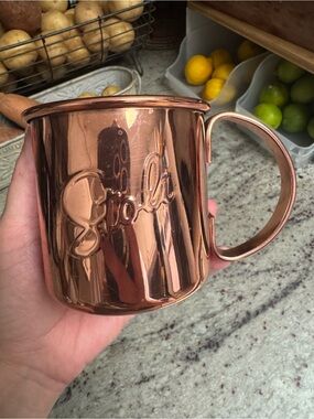 Stoli Embossed Copper Moscow Mule Mug